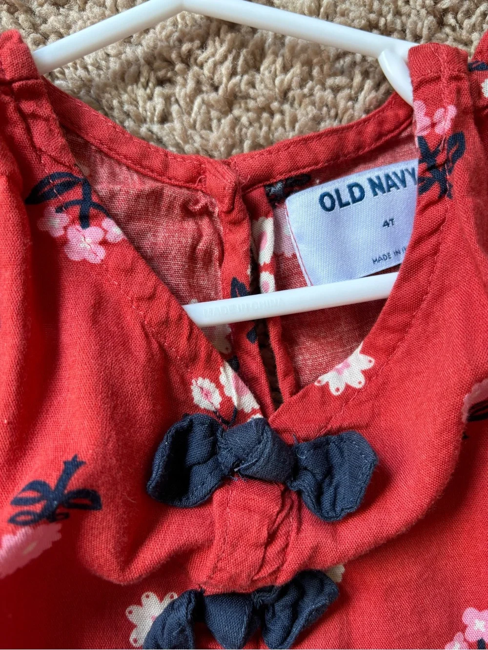 Old Navy bright red